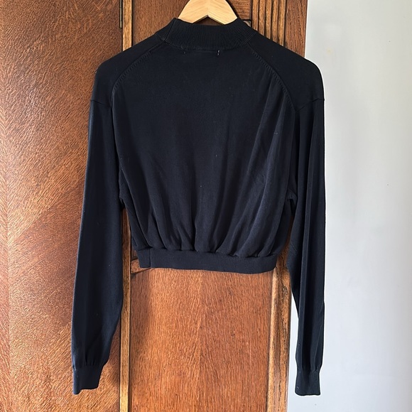 Pronto Uomo Cozy Mock Neck Silk Cotton Sweater L - Picture 4 of 4